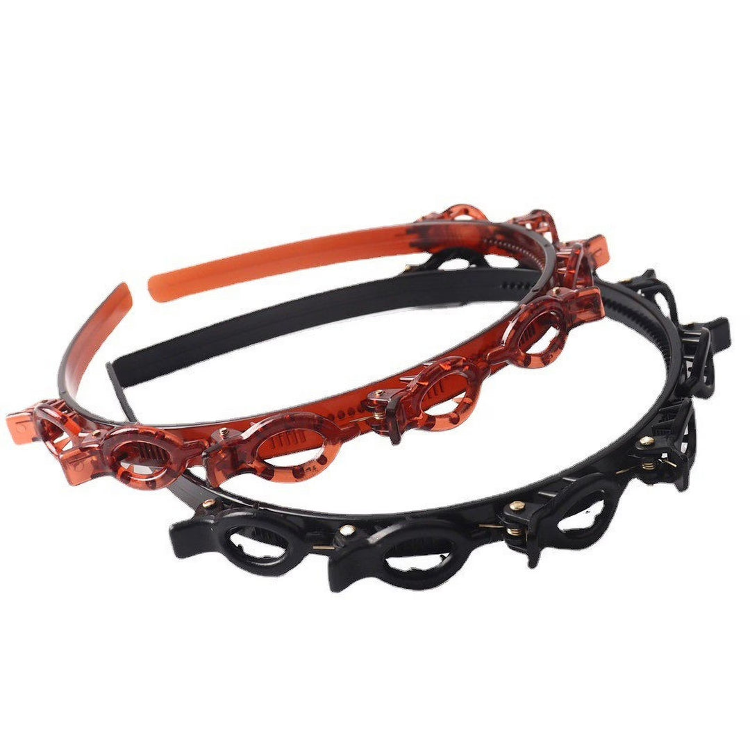 Hollow-out woven headband/bangs hair clip