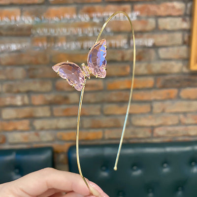 Diamond Butterfly Thin Hairband