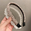 Wide Side Pearl Twist Braid Hairband